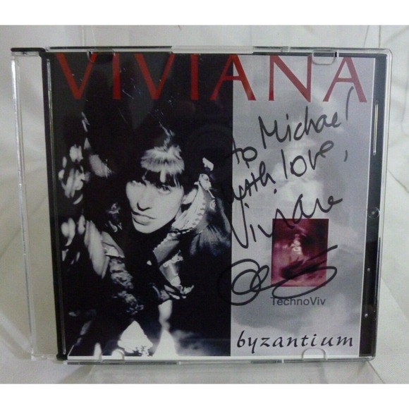 Viviana - Byzantium ( Music CD 1994 Folk/Flute ) Artist Signed / Autographed